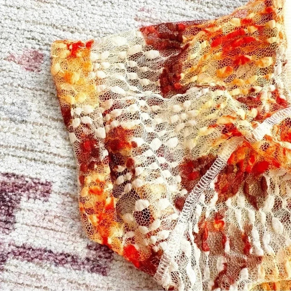 NWOT free people• Solana sheer ruched lace top size small - Picture 5 of 8